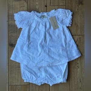 NEW First Impressions 2-Piece White Eyelet Set size 24 Months